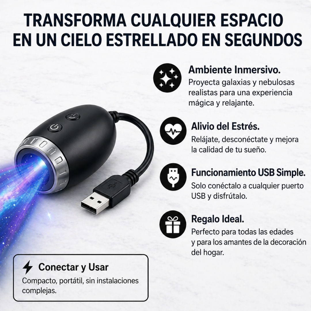 Nebulux™ Proyector de galaxia